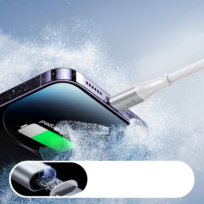 USB-A - Lightning Joyroom S-A28 Flash adat- és töltőkábel, 18W, 1m, Fehér