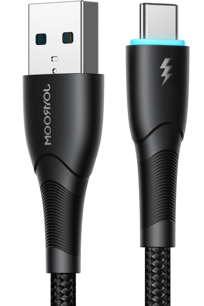 USB-A - USB-C Joyroom S-A32 adat- és töltőkábel, 18W, 1m, Fekete