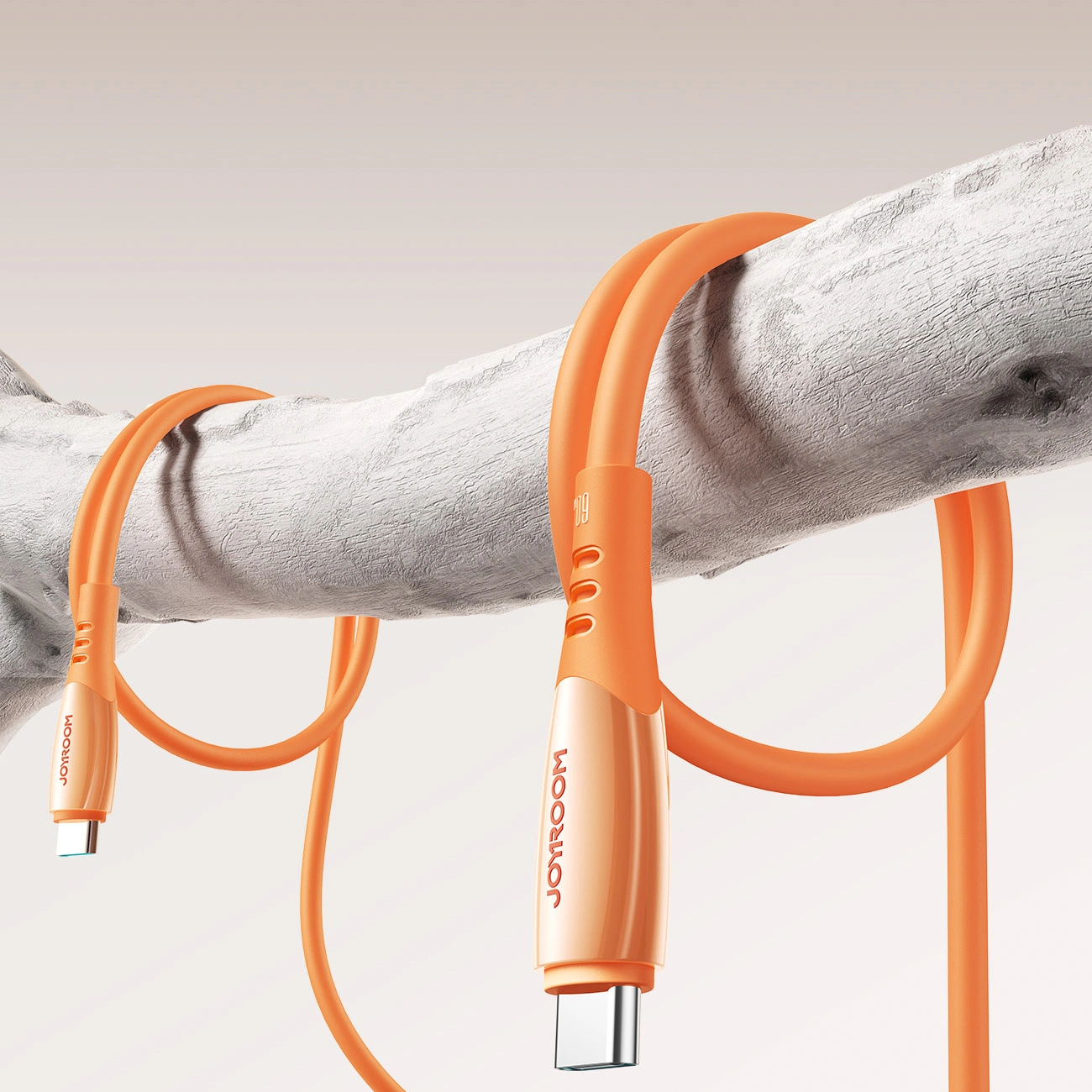 USB-C - USB-C adat- és töltőkábel Joyroom S-A59 Vibrant, 60W, 1.2m, Narancssárga