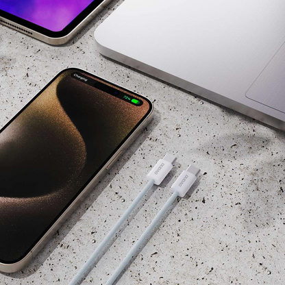 USB-C adat- és töltőkábel - USB-C Dudao L6C, 30W, 1m, Kék