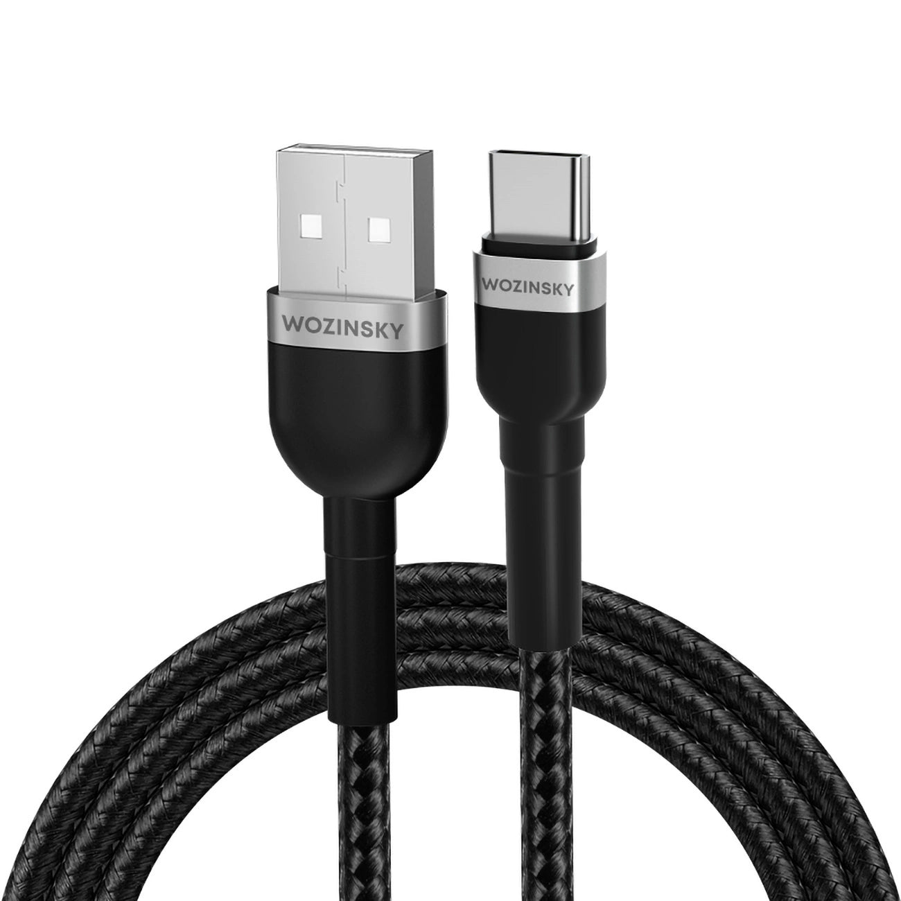 USB-A - USB-C WZK WNBAC1 adat- és töltőkábel, 20W, 1m, Fekete