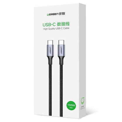 USB-C - USB-C UGREEN US316 adat- és töltőkábel, 100W, 1,5m, szürke