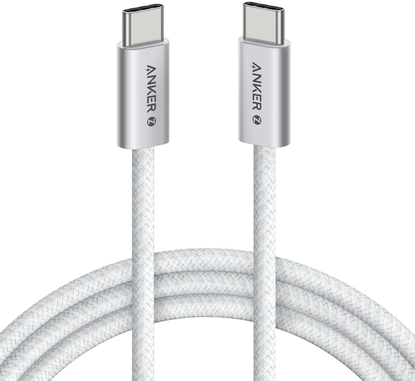 USB-C - USB-C Anker Zolo adat- és töltőkábel, 240W, 1m, Fehér A8060H21
