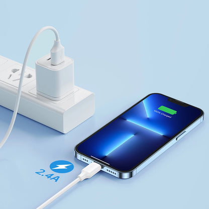 Adat- és Töltőkábel USB-A - Lightning Joyroom S-A9, 18W, 1m, Fehér