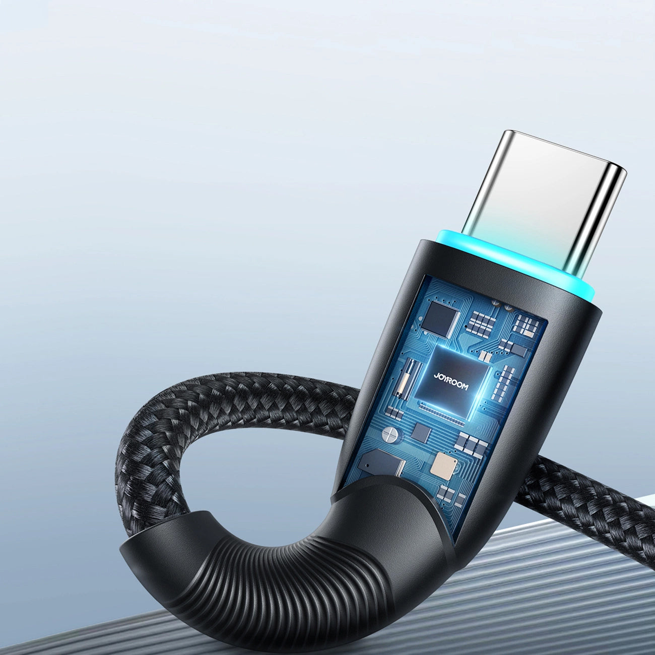 USB-A - USB-C adat- és töltőkábel Joyroom S-A32, 100W, 1m, Fekete
