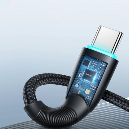 USB-A - USB-C adat- és töltőkábel Joyroom S-A32, 100W, 1m, Fekete