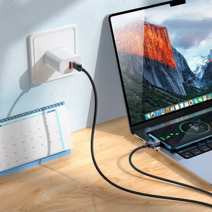 USB-C - USB-C HOCO X118 Display adat- és töltőkábel, 60W, 1m, Fekete