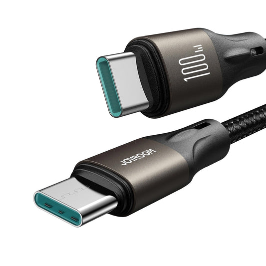 USB-C - USB-C adatkábel és töltő Joyroom S-A25 Light-Speed, 100W, 1.2m, Fekete