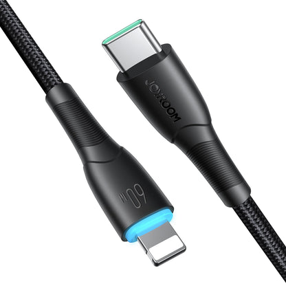 USB-C - USB-C adat- és töltőkábel Joyroom S-A32, 60W, 1m, Fekete