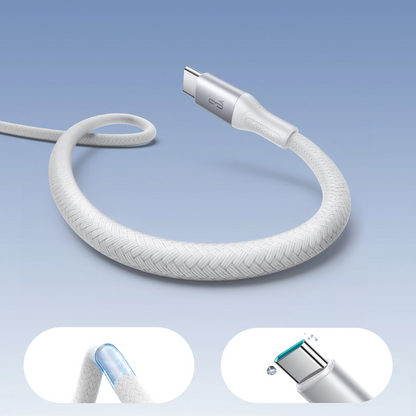 USB-A - USB-C adat- és töltőkábel Joyroom S-A28 Flash, 18W, 1m, Fehér