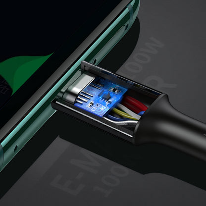 USB-C - USB-C adat- és töltőkábel UGREEN US300, 100W, 2m, Fehér