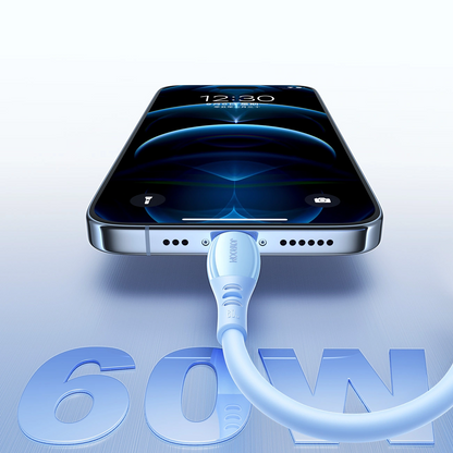 USB-C - USB-C adat- és töltőkábel Joyroom S-A59 Vibrant, 60W, 1.2m, Kék