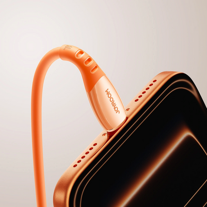 USB-C - USB-C adat- és töltőkábel Joyroom S-A59 Vibrant, 60W, 1.2m, Narancssárga
