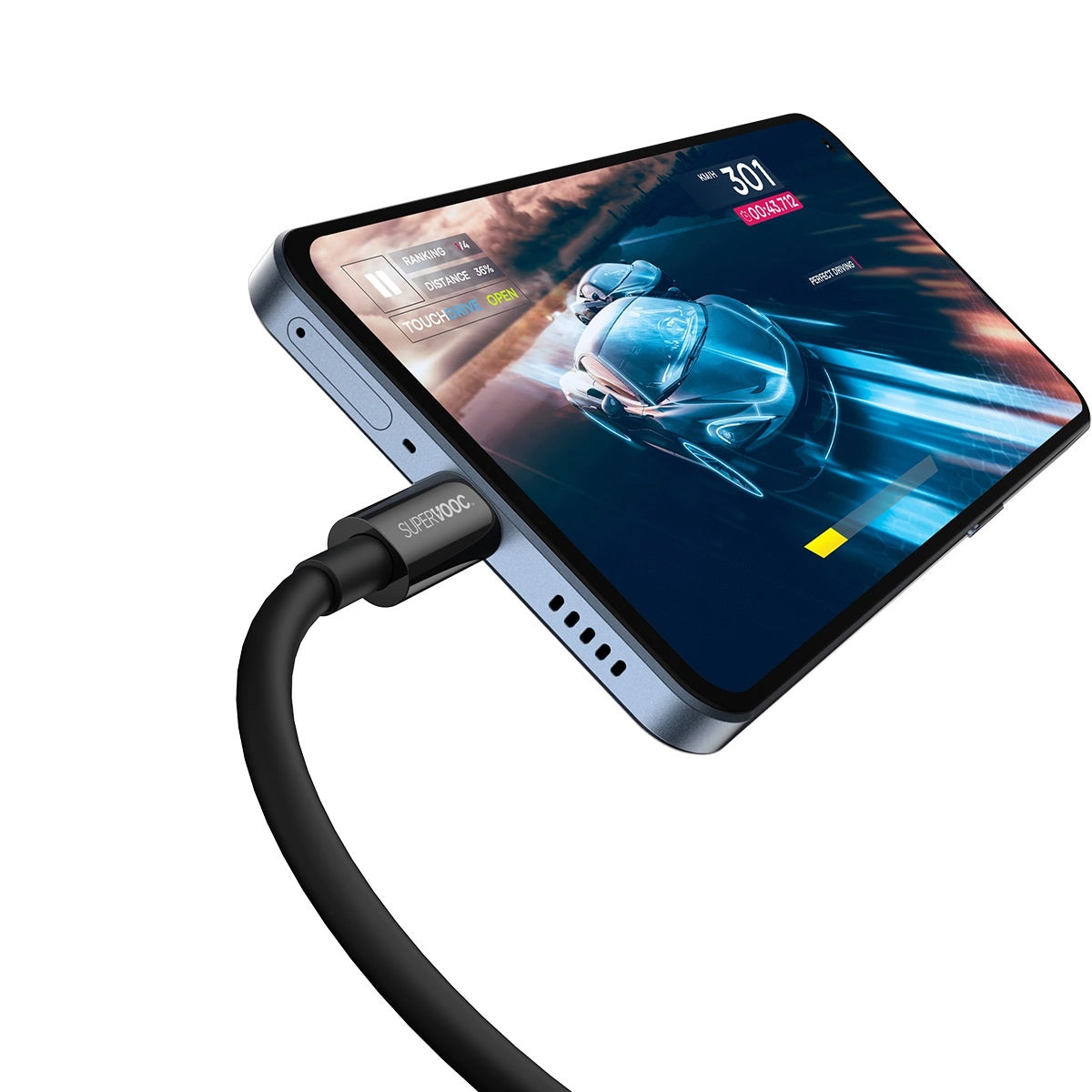 USB-A - USB-C adat- és töltőkábel Baseus Superior Series, 65W, 2m, fekete CAYS001001