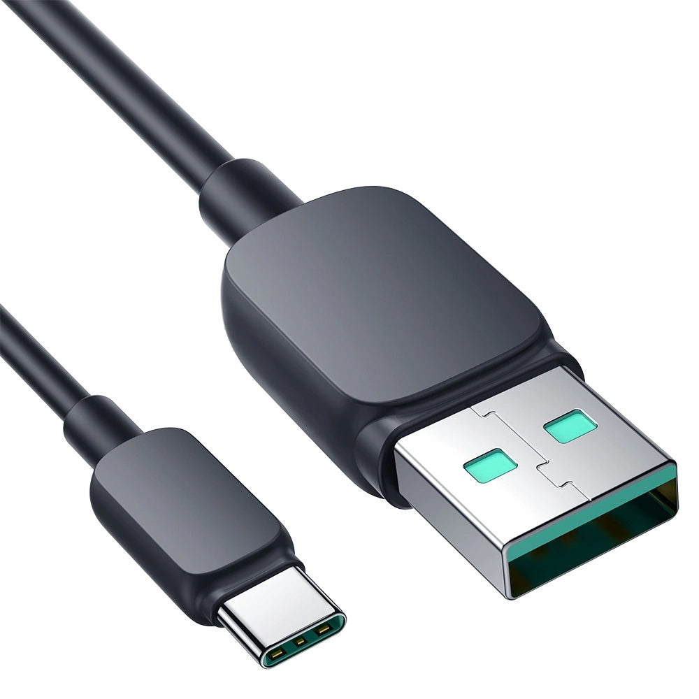 USB-A - USB-C Joyroom A14 adat- és töltőkábel, 18W, 1.2m, Fekete