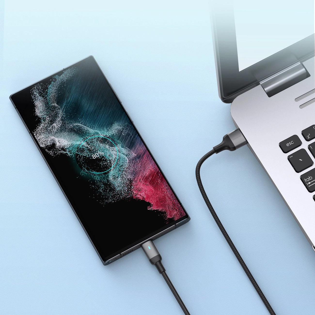 USB-A - USB-C Joyroom A10 adat- és töltőkábel, 18W, 1.2m, Fekete