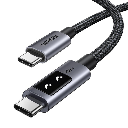 USB-C - USB-C UGREEN L509 adat- és töltőkábel, 100W, 1m, szürke