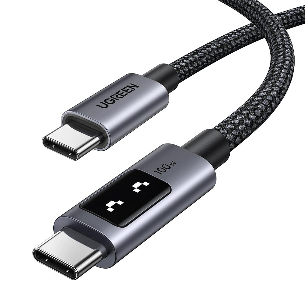USB-C - USB-C UGREEN L509 adat- és töltőkábel, 100W, 1m, szürke