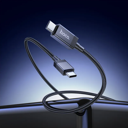 USB-C - USB-C HOCO X118 Display adat- és töltőkábel, 60W, 1m, Fekete