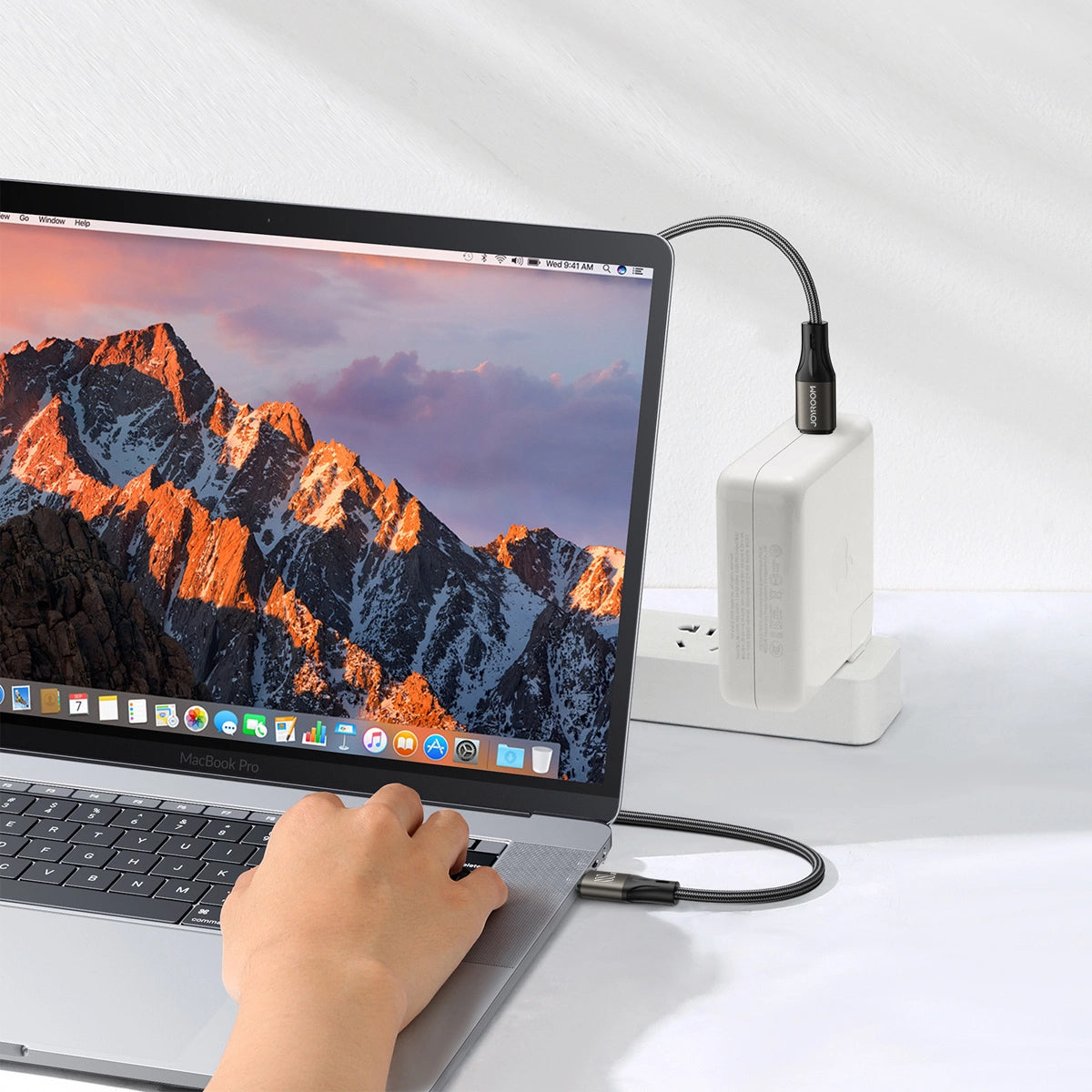 USB-C - USB-C adatkábel és töltő Joyroom S-A25 Light-Speed, 100W, 1.2m, Fekete