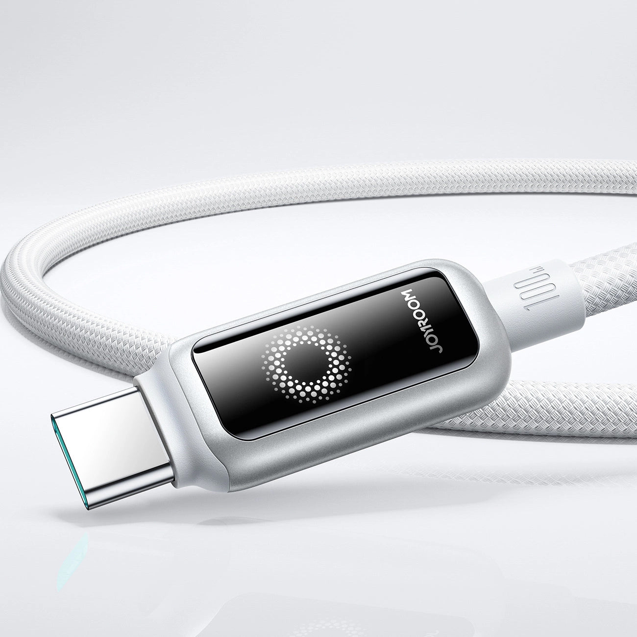 USB-C - USB-C Joyroom S-A55 StarFlight Display adat- és töltőkábel, 100W, 1.2m, Fehér