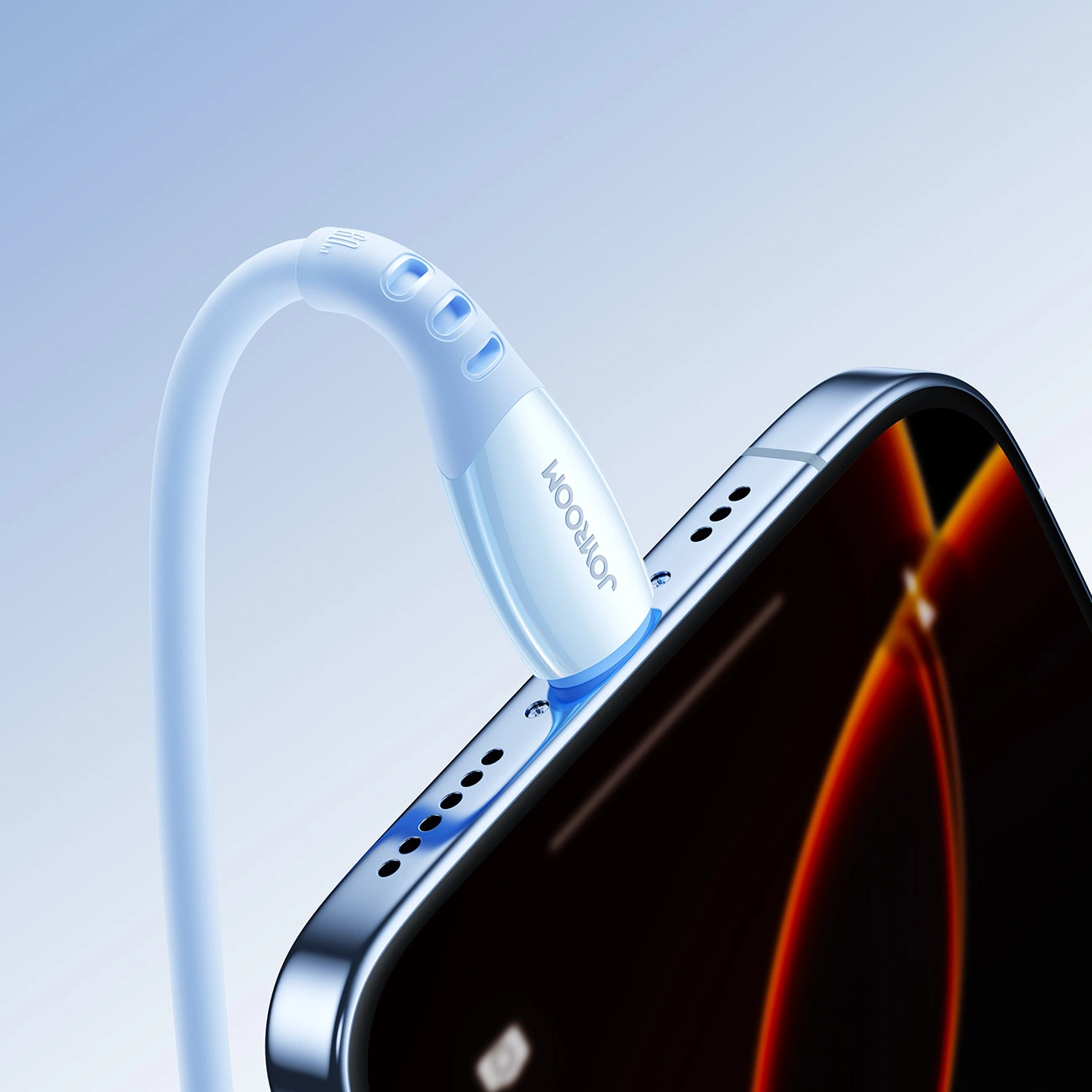 USB-C - USB-C adat- és töltőkábel Joyroom S-A59 Vibrant, 60W, 1.2m, Kék