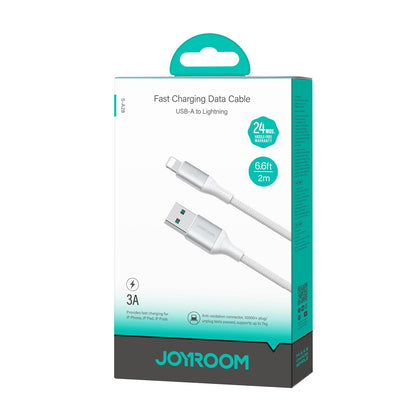 USB-A - Lightning Joyroom S-A28 Flash adat- és töltőkábel, 18W, 2m, Fehér