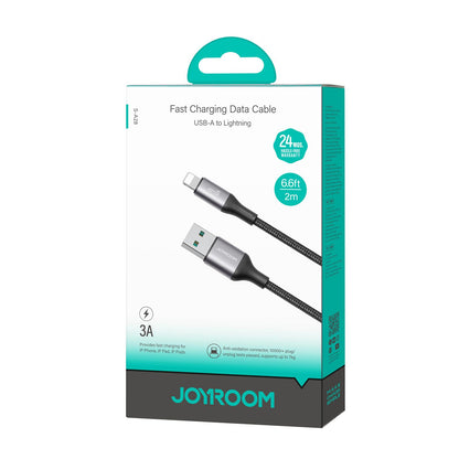 USB-A - Lightning Joyroom S-A28 Flash adat- és töltőkábel, 18W, 2m, Fekete