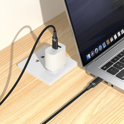 Adat- és töltőkábel USB-C - USB-C HOCO U153 Extreme, 100W, 1,2m, Fekete