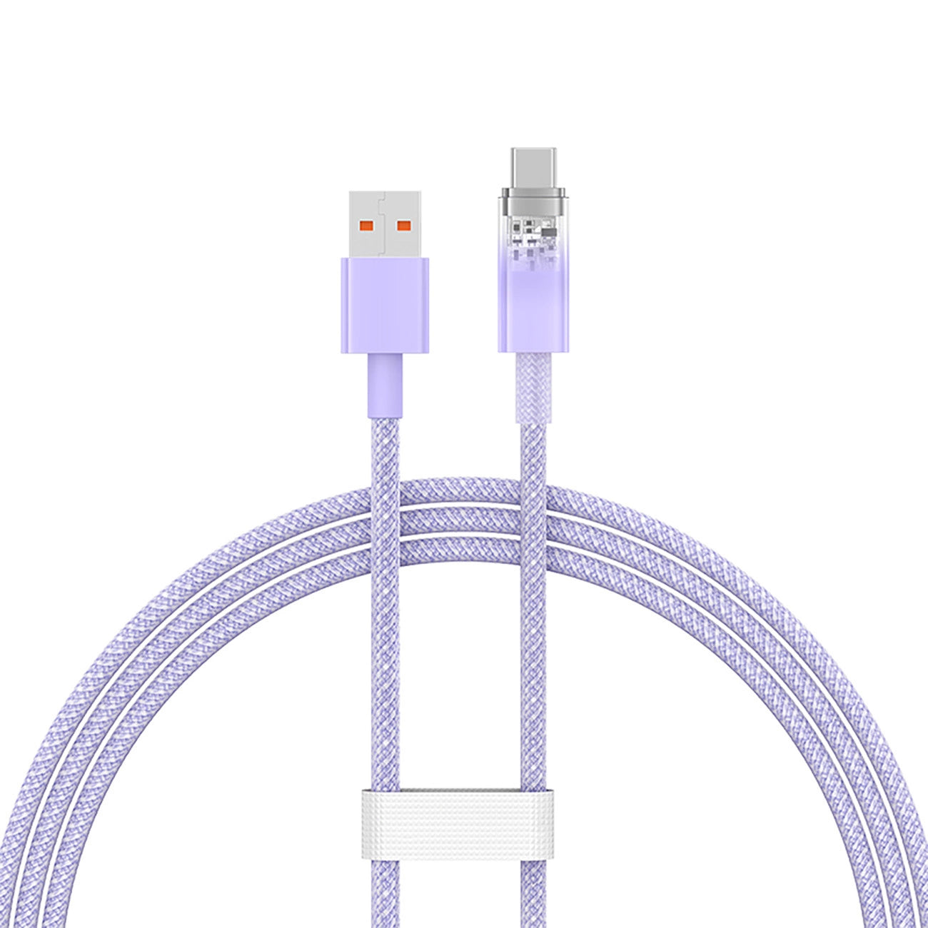 USB-A - USB-C Baseus Explorer adat- és töltőkábel, 100W, 1m, Lila CATS010405