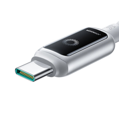 USB-C - USB-C Joyroom S-A55 StarFlight Display adat- és töltőkábel, 100W, 1.2m, Fehér