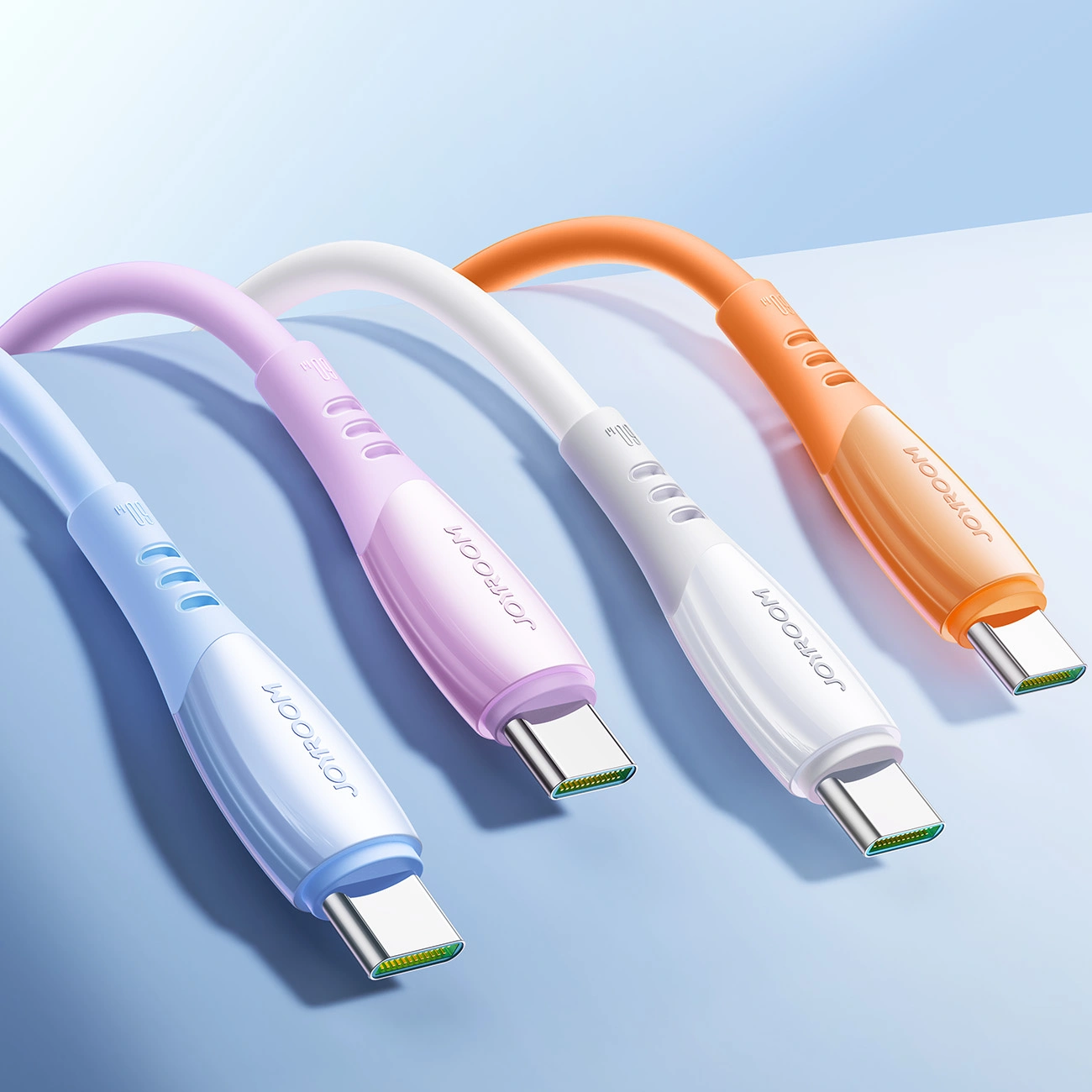 USB-C - USB-C adat- és töltőkábel Joyroom S-A59 Vibrant, 60W, 1.2m, Kék