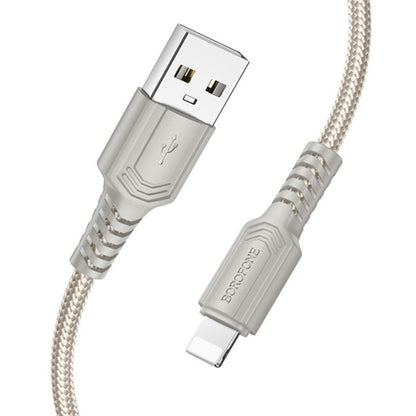 USB-A - Lightning Borofone BX116 Certain adat- és töltőkábel, 18W, 1m, Fekete