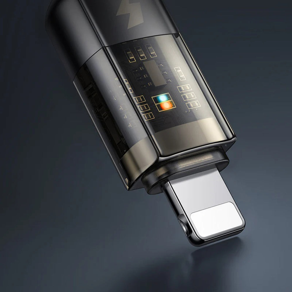 USB-A - Lightning McDodo CA-3140 Auto Power Off adat- és töltőkábel, 18W, 1.2m, Fekete