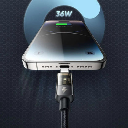 USB-A - Lightning McDodo CA-3140 Auto Power Off adat- és töltőkábel, 18W, 1.2m, Fekete