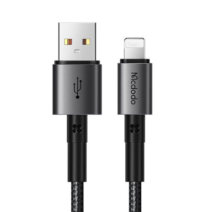 USB-A - Lightning McDodo CA-3580 adat- és töltőkábel, 18W, 1.2m, Fekete