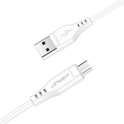 USB-A - microUSB adat- és töltőkábel Acefast C3-09, 18W, 1.2m, Fehér