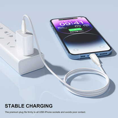 Adat- és Töltőkábel USB-A - microUSB Lito LD03V, 18W, 1m, Fehér
