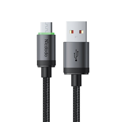 USB-A - microUSB McDodo CA-3990 adat- és töltőkábel, 18W, 1m, Fekete