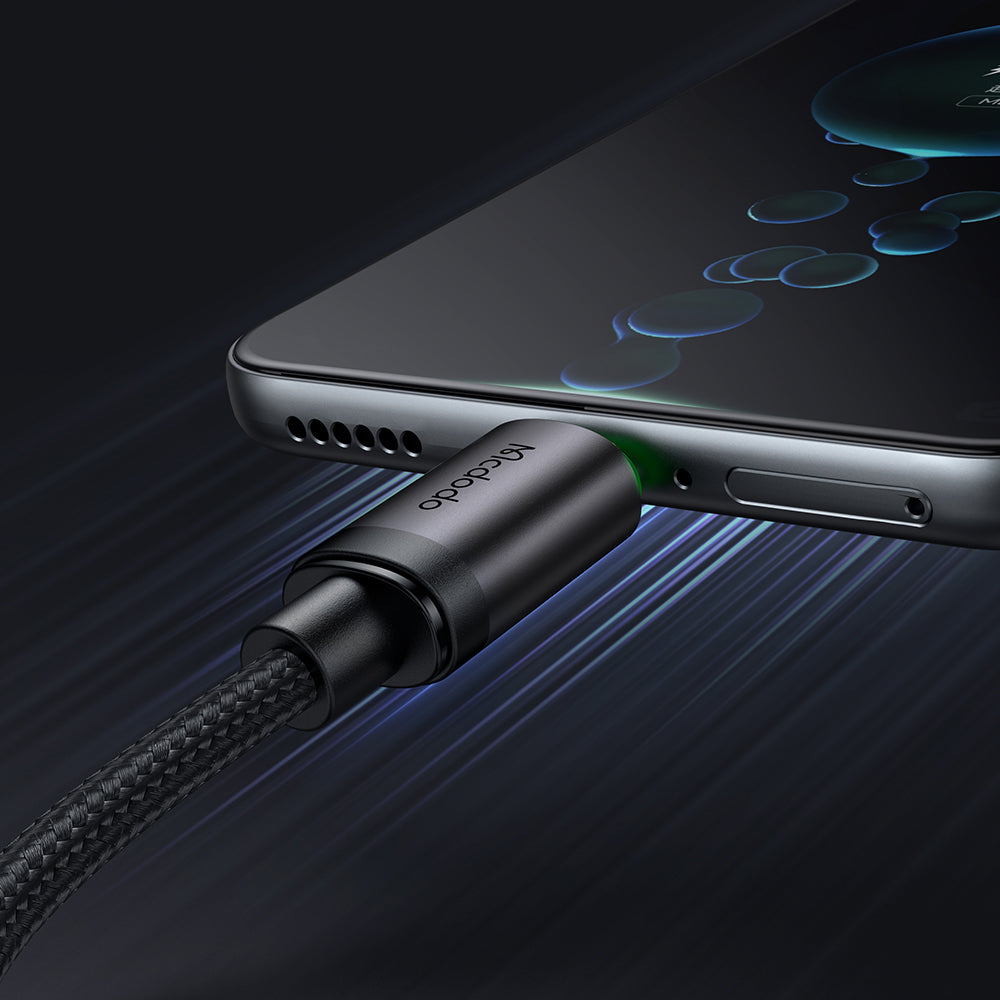 USB-A - microUSB McDodo CA-3990 adat- és töltőkábel, 18W, 1m, Fekete