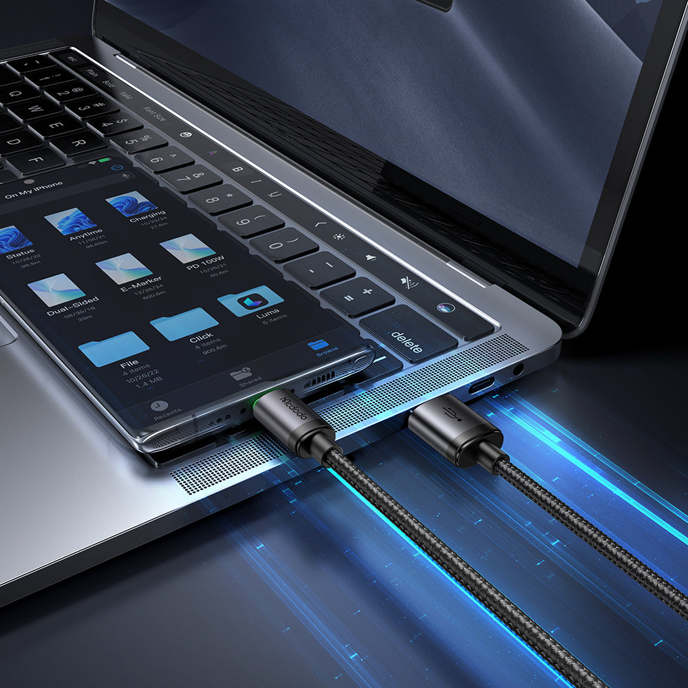 USB-A - microUSB McDodo CA-3990 adat- és töltőkábel, 18W, 1m, Fekete