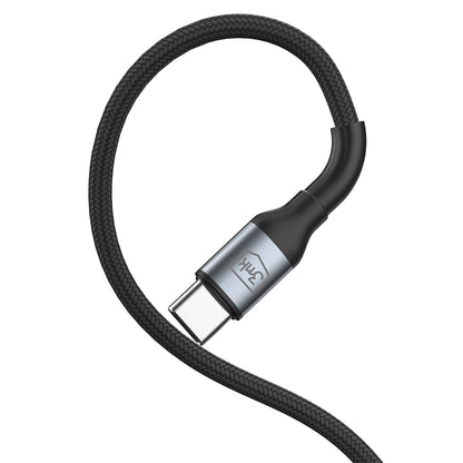 USB-A to USB-C Data and Charging Cable 3MK Hyper N 18, 18W, 1m, Black
