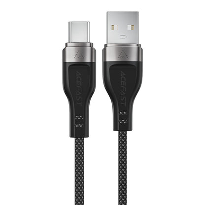 USB-A - USB-C Acefast C11-04 adat- és töltőkábel, 18W, 1.2m, Fekete
