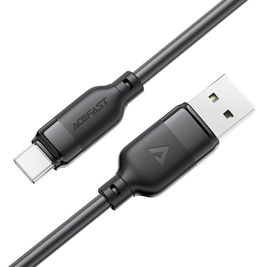 USB-A - USB-C Acefast C16-04 adat- és töltőkábel, 18W, 1.2m, Fekete