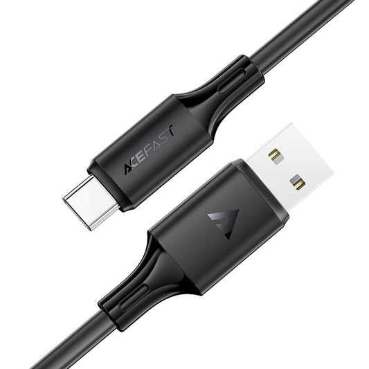 USB-A - USB-C Acefast C17-04 adat- és töltőkábel, 18W, 1.2m, Fekete