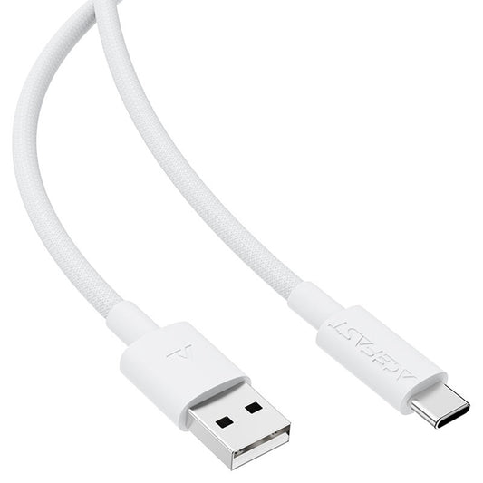 USB-A - USB-C Acefast C18-04 adat- és töltőkábel, 18W, 1.2m, fehér