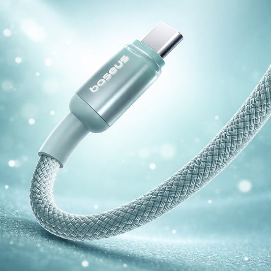 USB-A - USB-C Baseus Discolor adat- és töltőkábel, 100W, 2m, Kék-Zöld E0418500