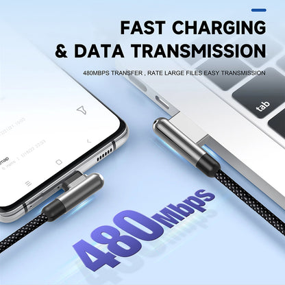 USB-A - USB-C Lito LD13C adat- és töltőkábel, 18W, 1m, Fekete