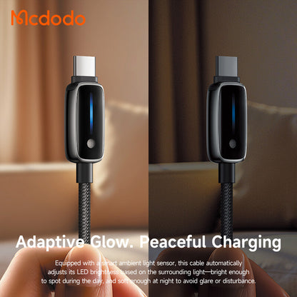 USB-A - USB-C McDodo CA-0020 adat- és töltőkábel, 66W, 1.2m, Fekete