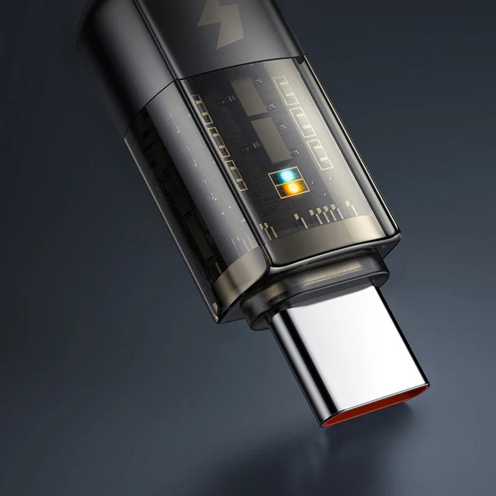 USB-A - USB-C McDodo CA-3150 Auto Power Off adat- és töltőkábel, 100W, 1.2m, Fekete